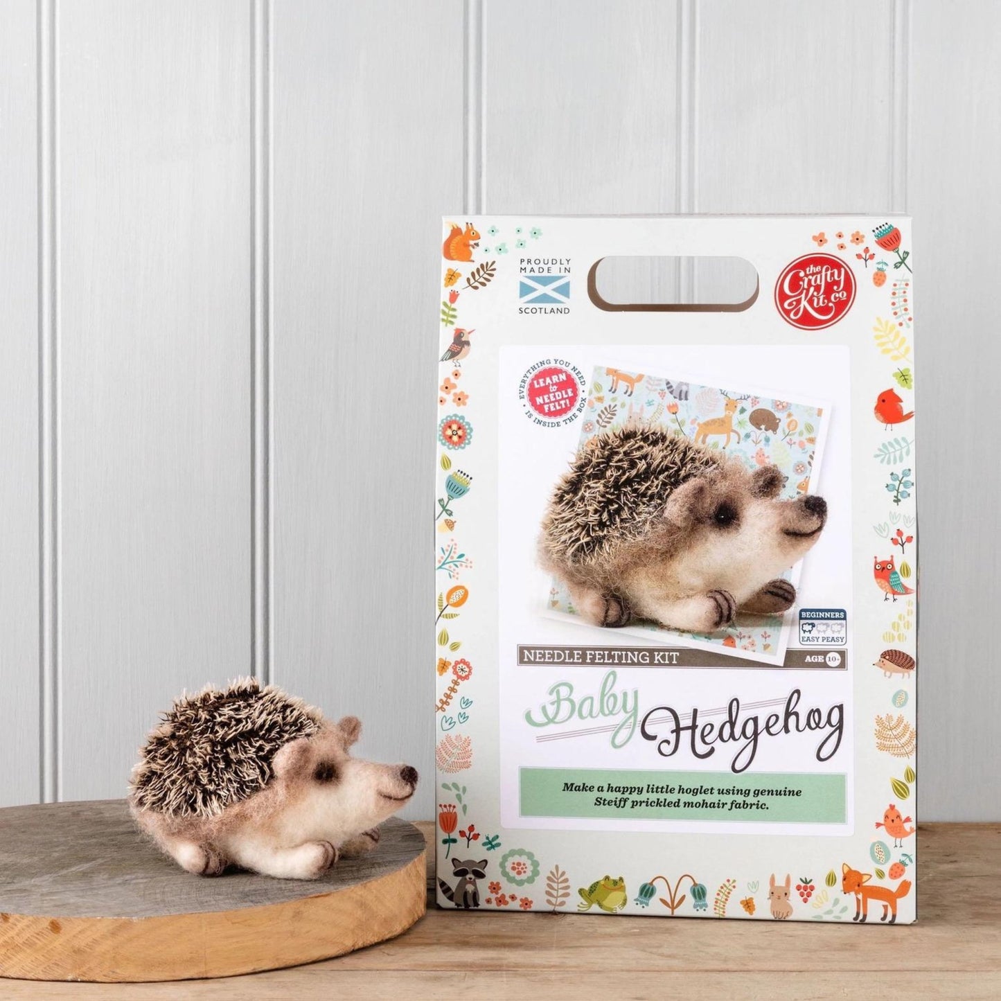 Baby Hedgehog Needle Felting Craft Kit - The Little Jewellery Company