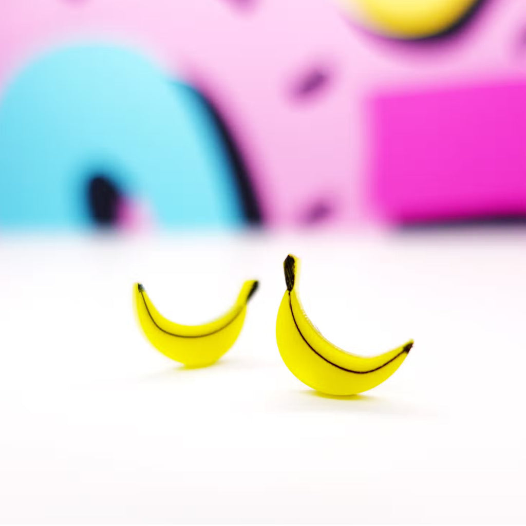 Banana Stud Earrings - The Little Jewellery Company