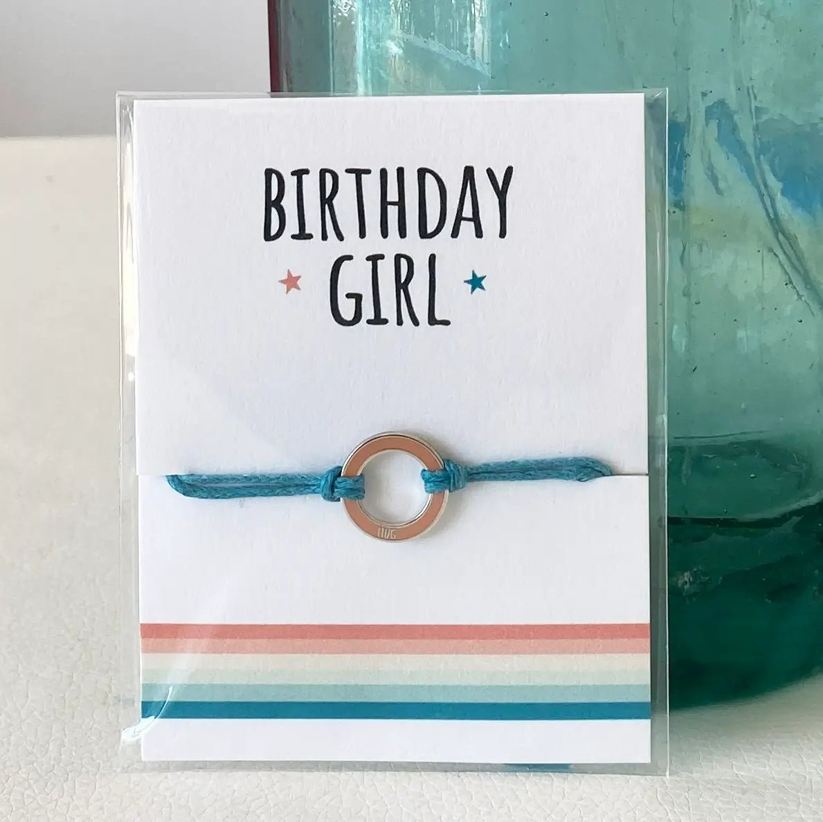 'Birthday Girl' String Charm Bracelet. - The Little Jewellery Company