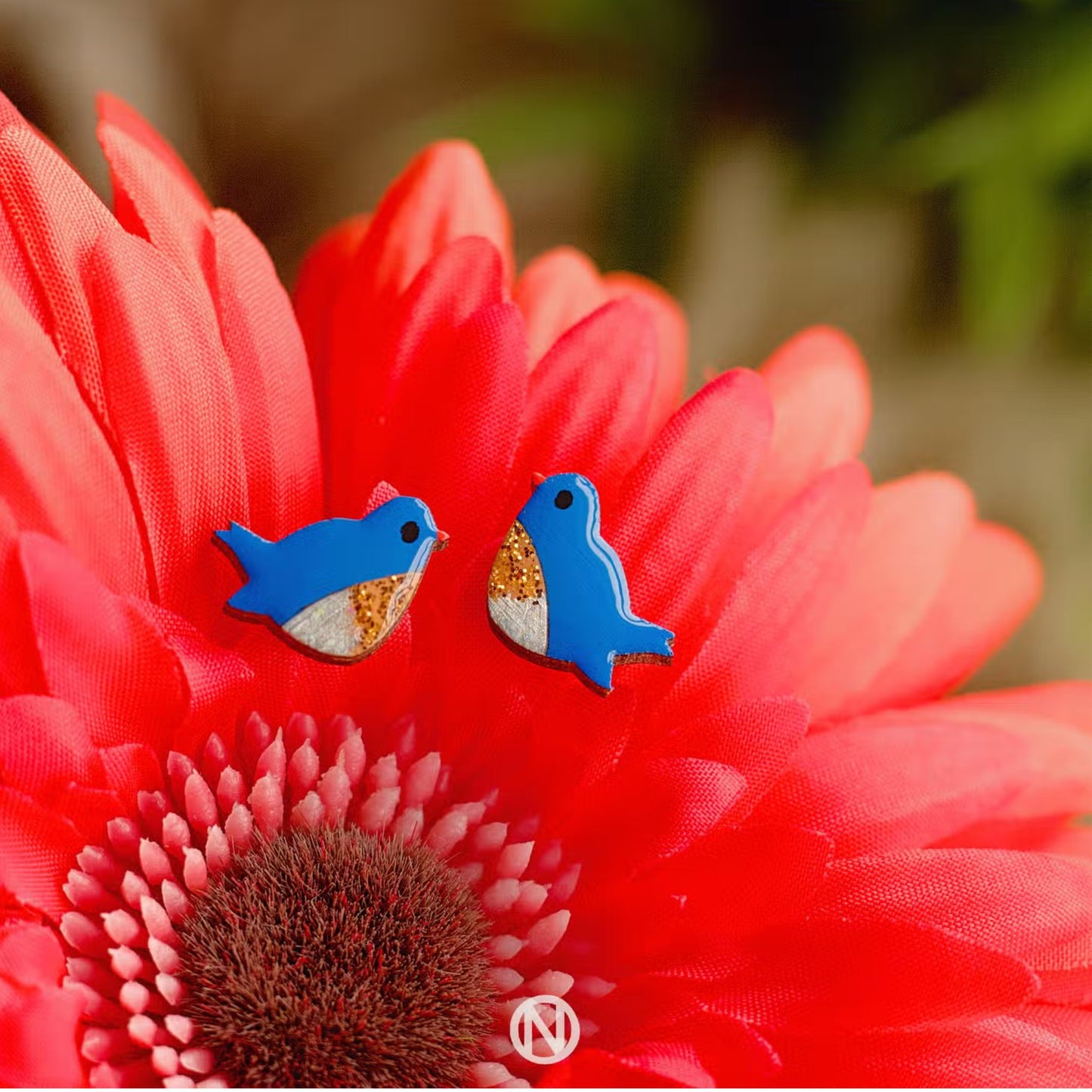 Bluebird Stud Earrings - The Little Jewellery Company