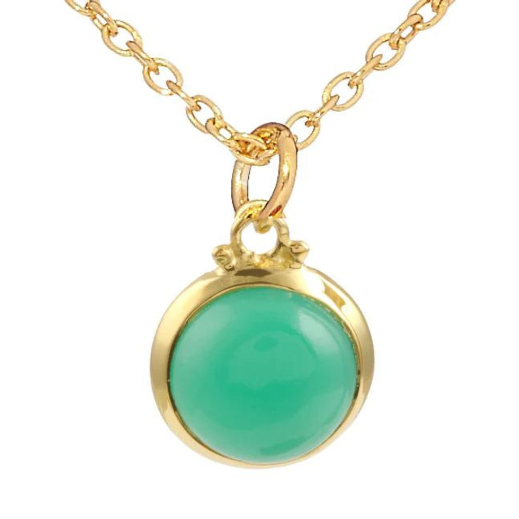 Bubble Green Onyx Pendant Necklace - The Little Jewellery Company