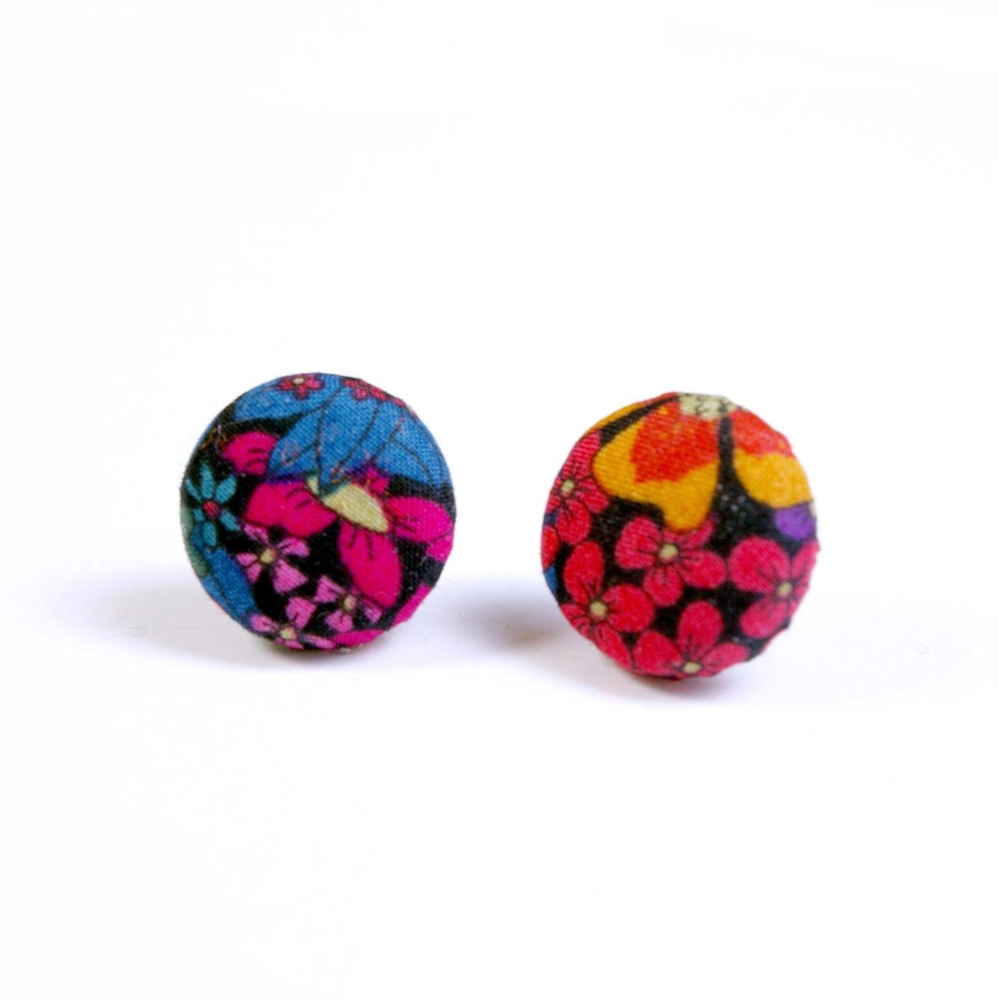 Button Stud Earrings - Ciara - The Little Jewellery Company