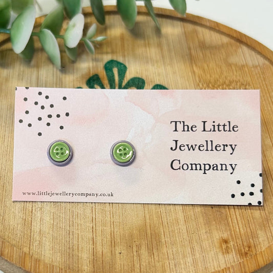 Button Studs - The Little Jewellery Company