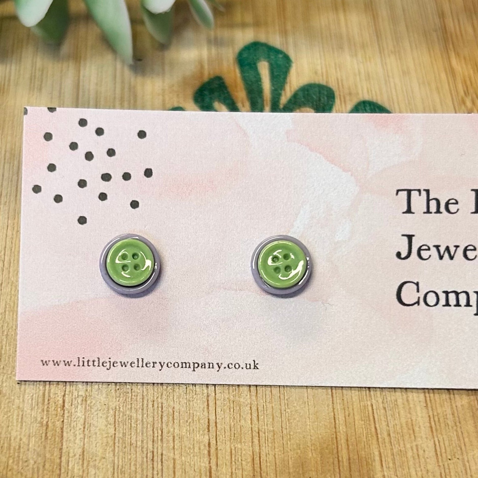 Button Studs - The Little Jewellery Company