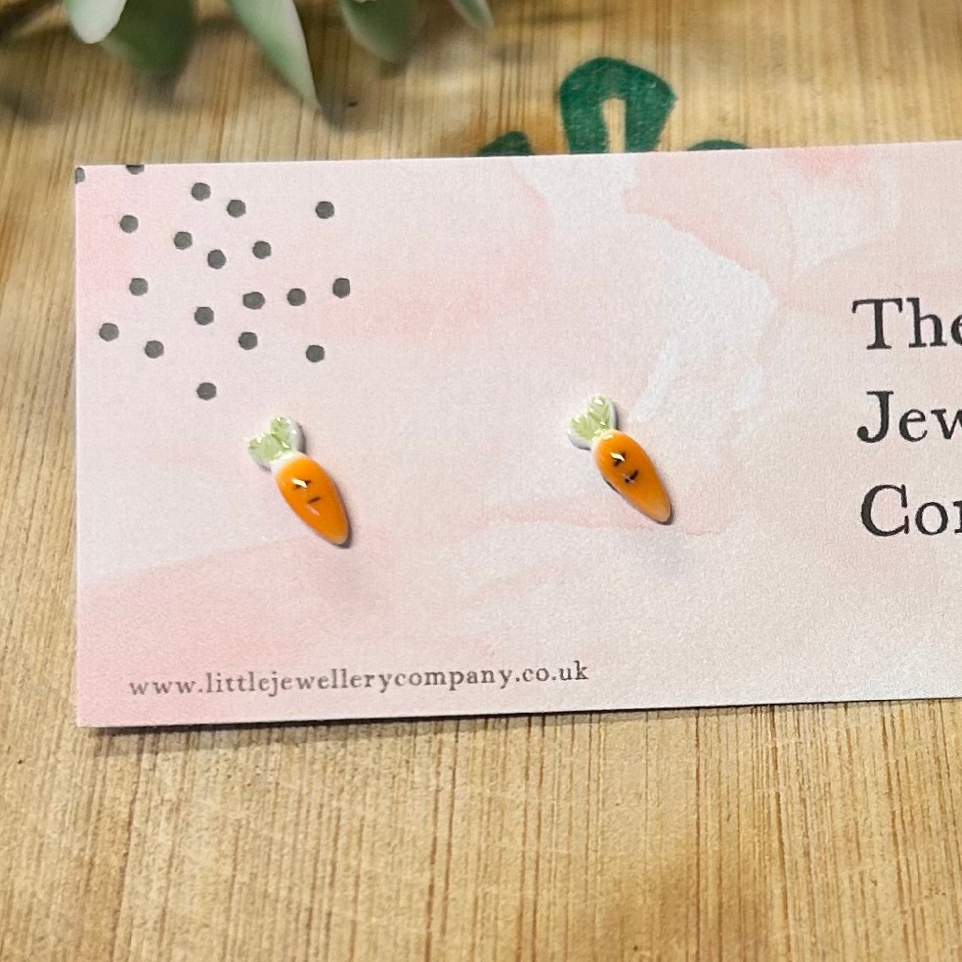 Carrot Studs - The Little Jewellery Company