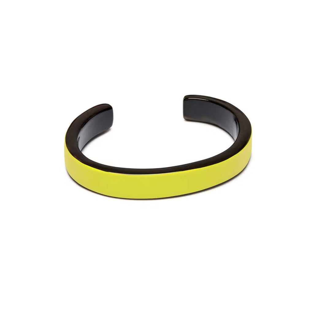 Chartreuse Slim Lacquered Cuff - The Little Jewellery Company