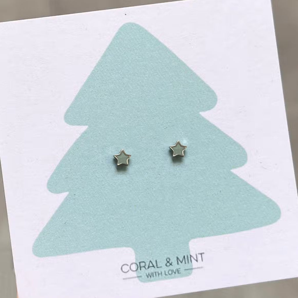 Christmas - Mini Mint Stars - The Little Jewellery Company