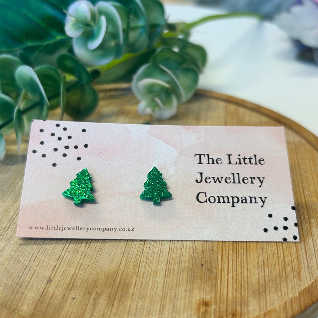 Christmas Tree Studs - The Little Jewellery Company