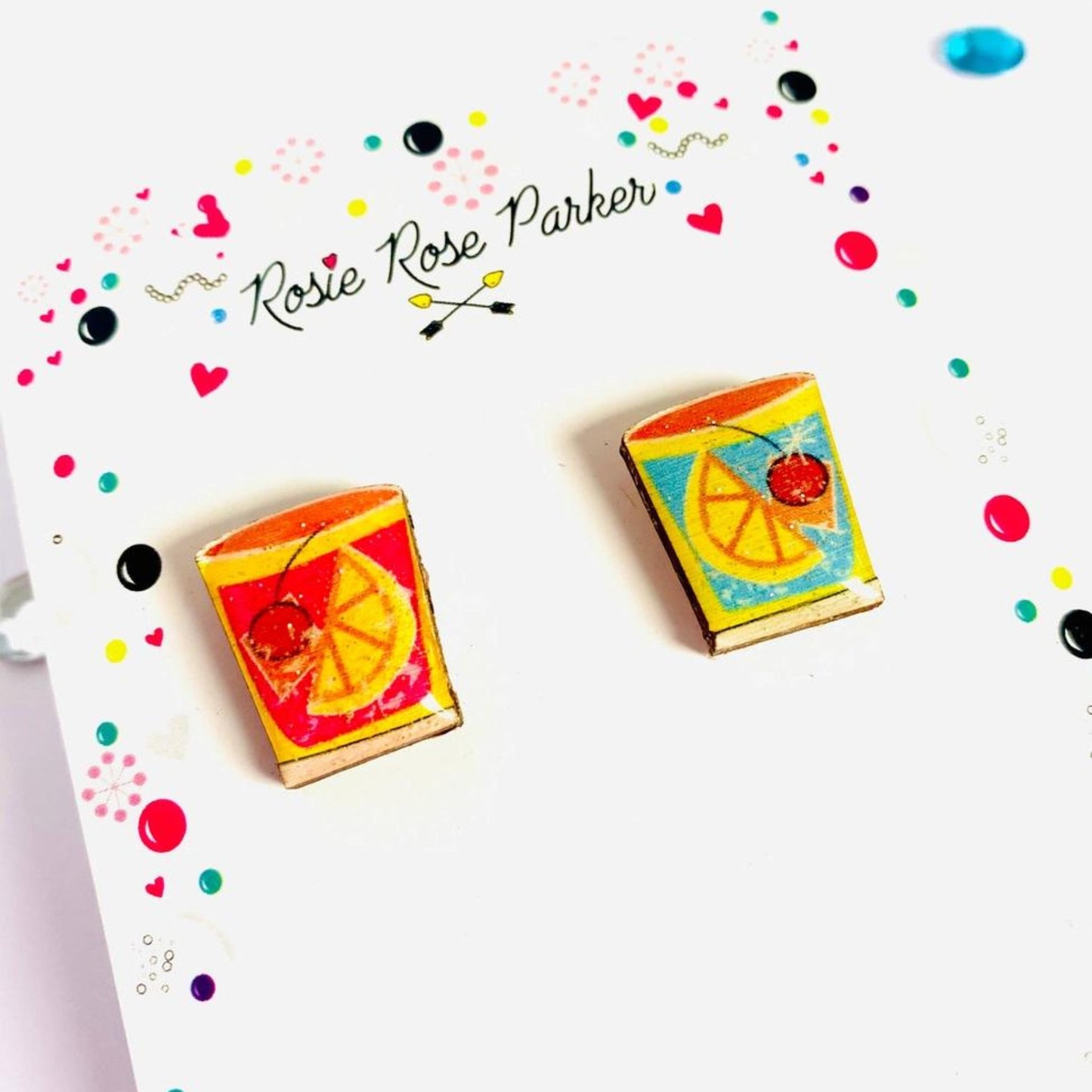Cocktail Summer Studs - The Little Jewellery Company