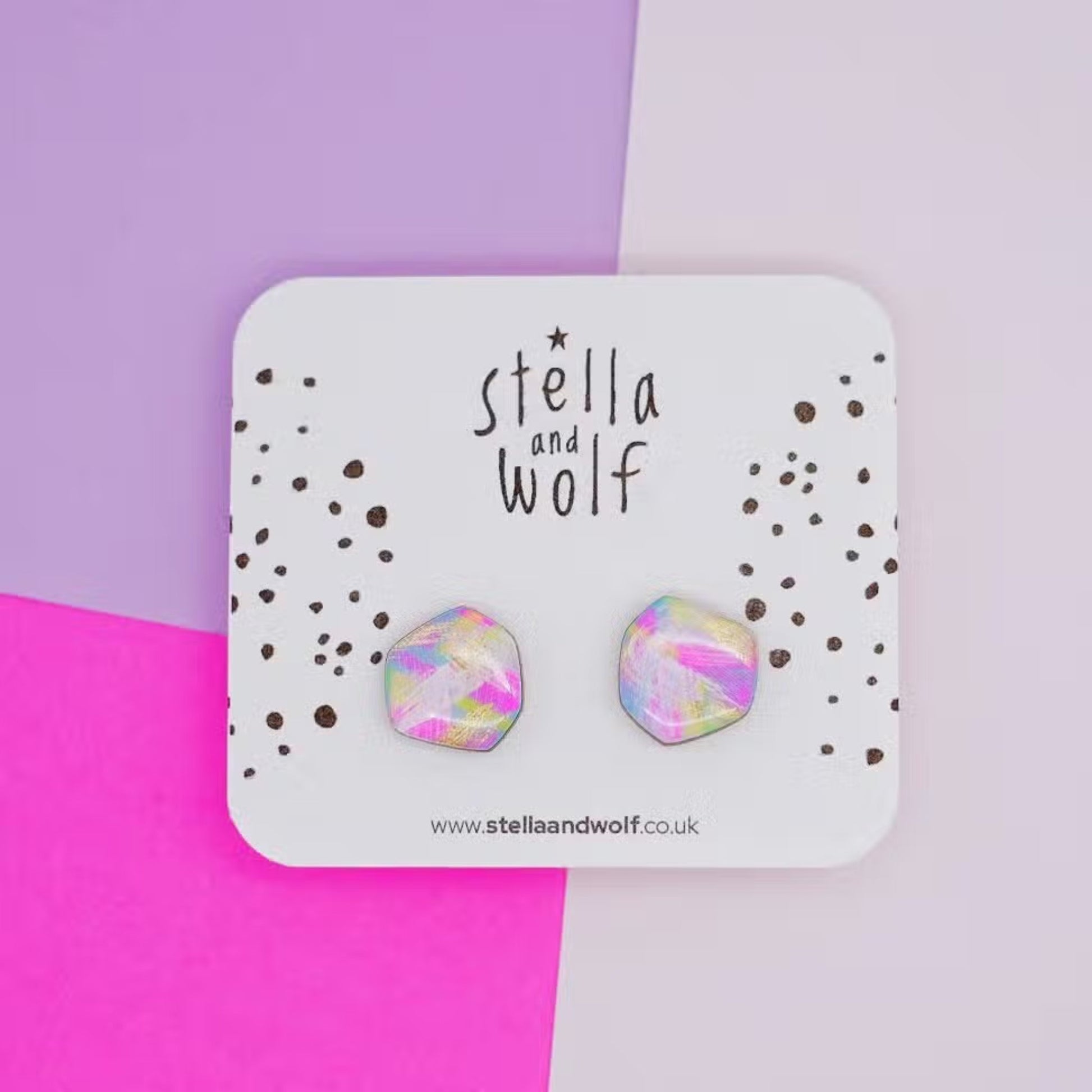 Colourful Abstract Studs - The Little Jewellery Company