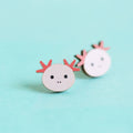 Cute Axolotl - Eco Friendly Wooden Studs - The Little Jewellery Company