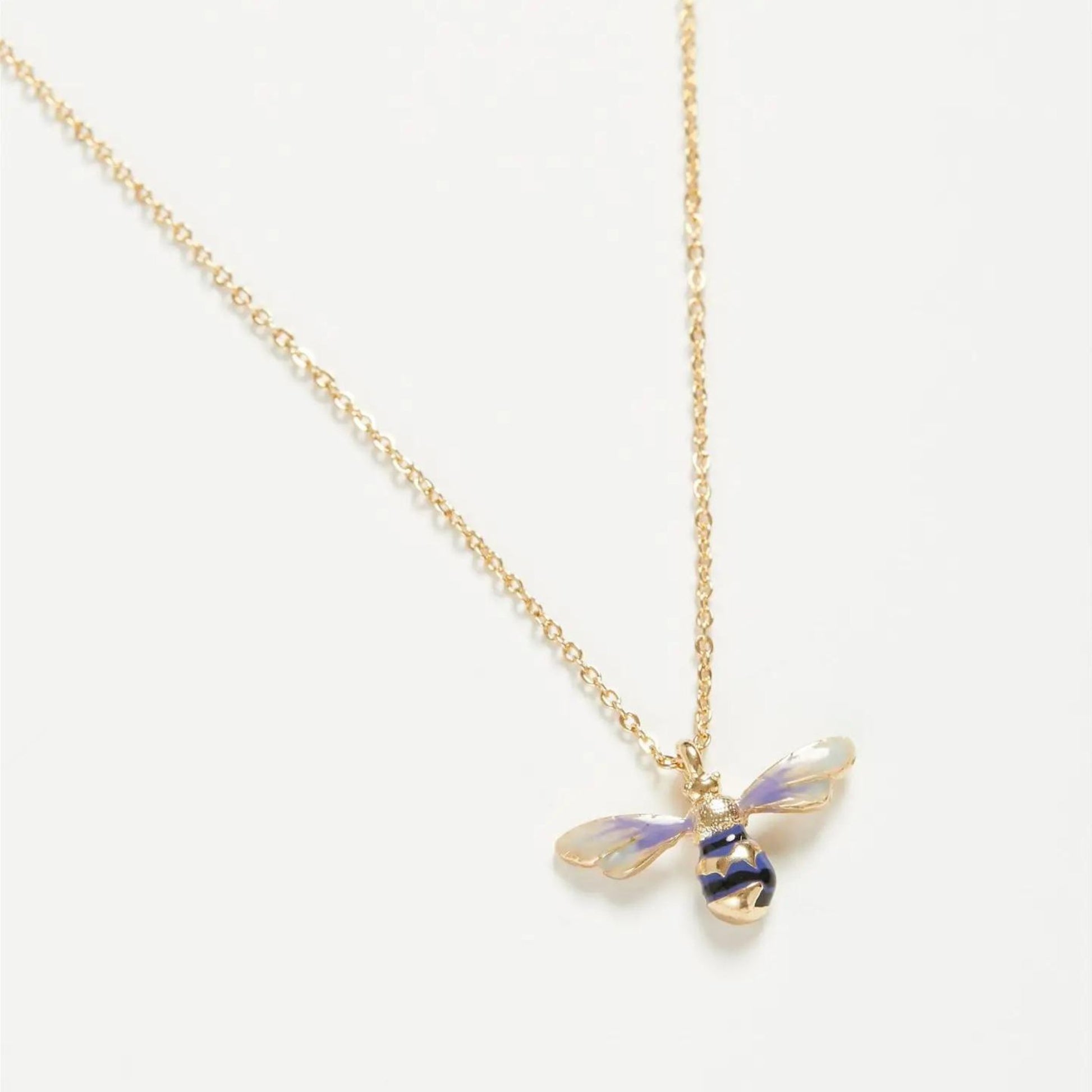 Enamel Bee Necklace - The Little Jewellery Company