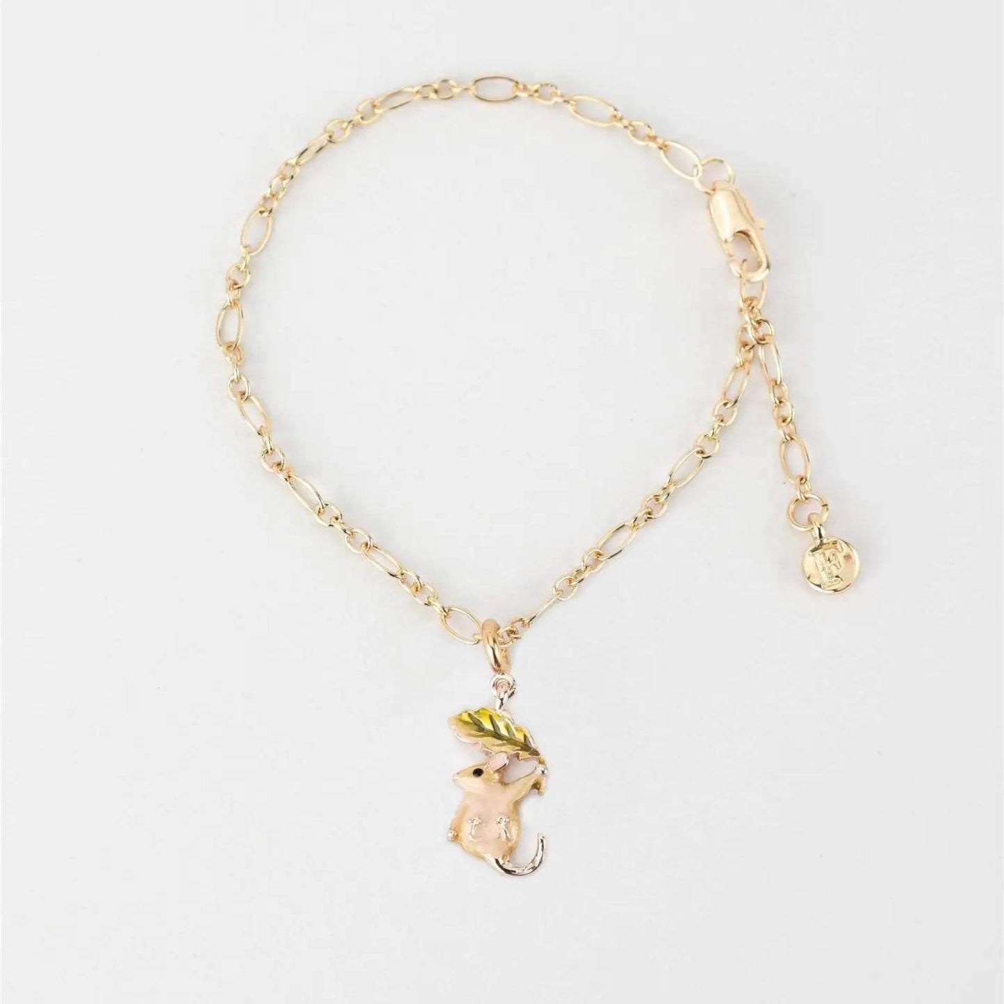 Enamel Dormouse Chain Bracelet - The Little Jewellery Company