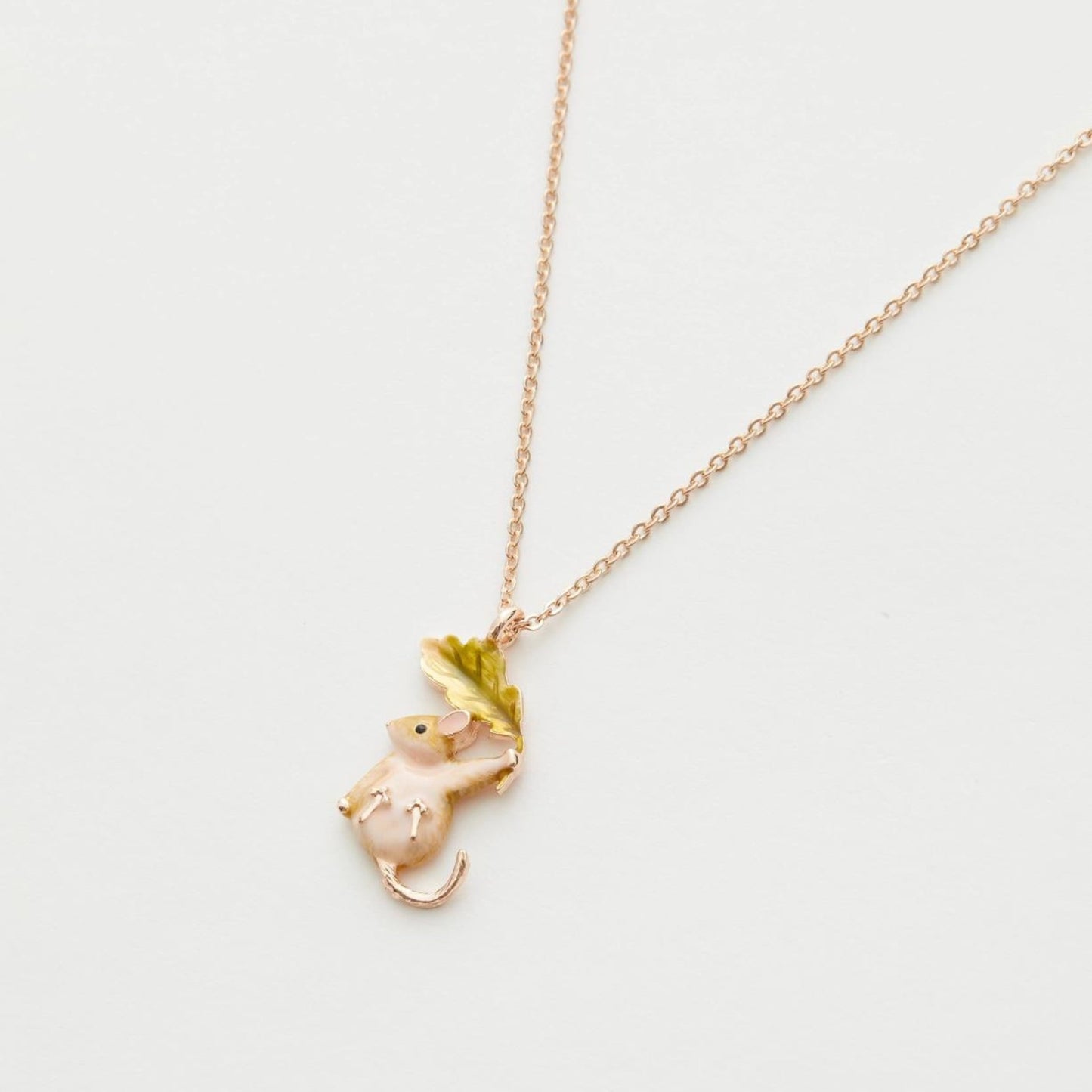 Enamel Dormouse Necklace - The Little Jewellery Company