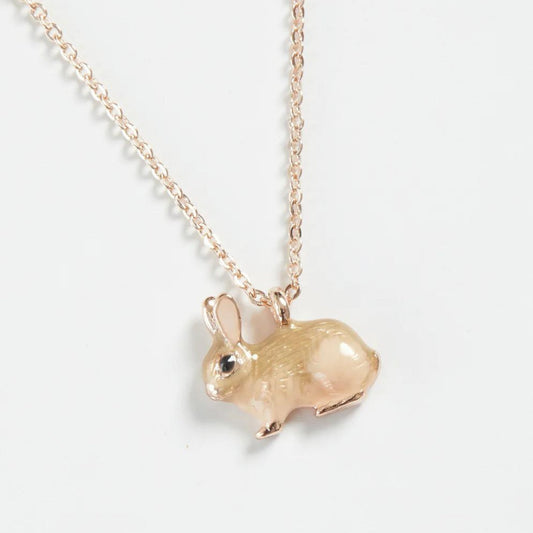 Enamel Rabbit Necklace - The Little Jewellery Company