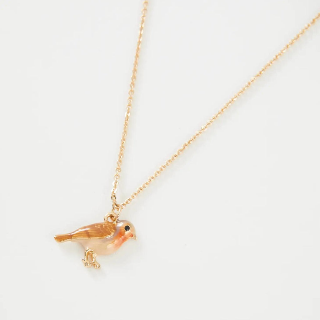 Enamel Robin Necklace - The Little Jewellery Company