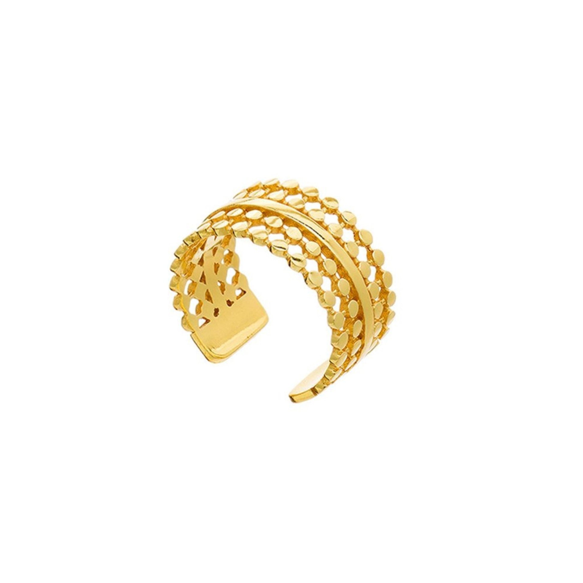 Etrusca Double Row Bead Ring - The Little Jewellery Company