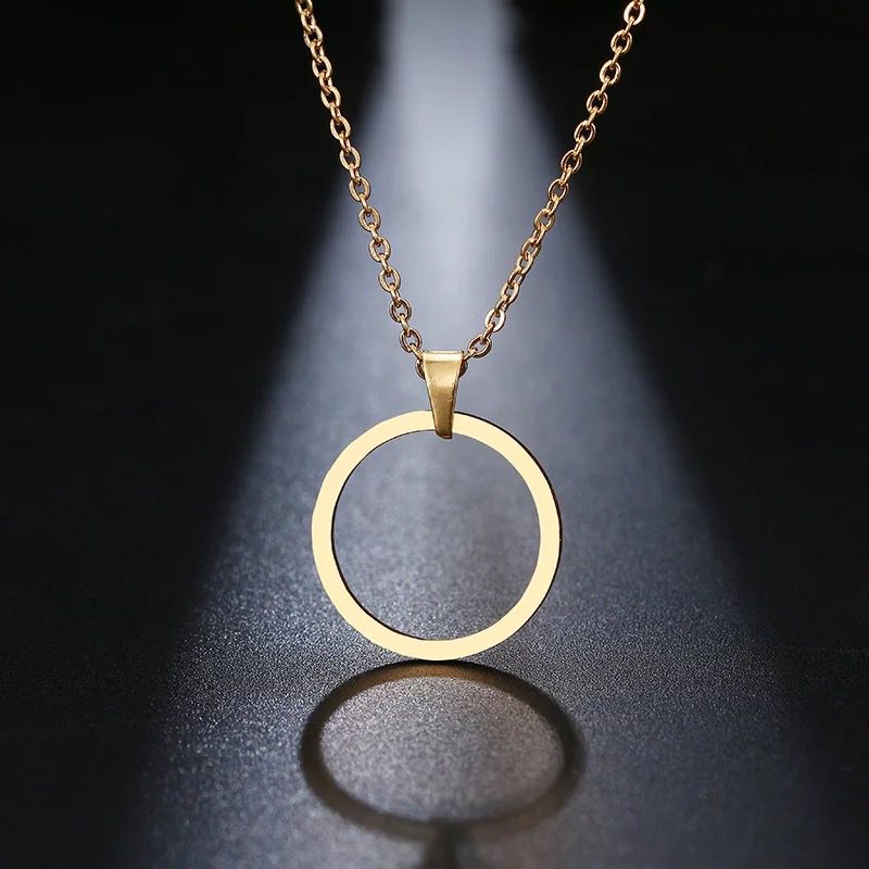 Everyday Pendant - Geo Circle (gold) - The Little Jewellery Company