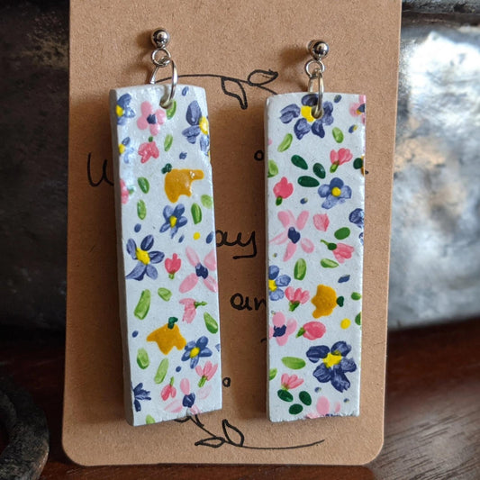 Floral Clay Earrings - The Little Jewellery Company