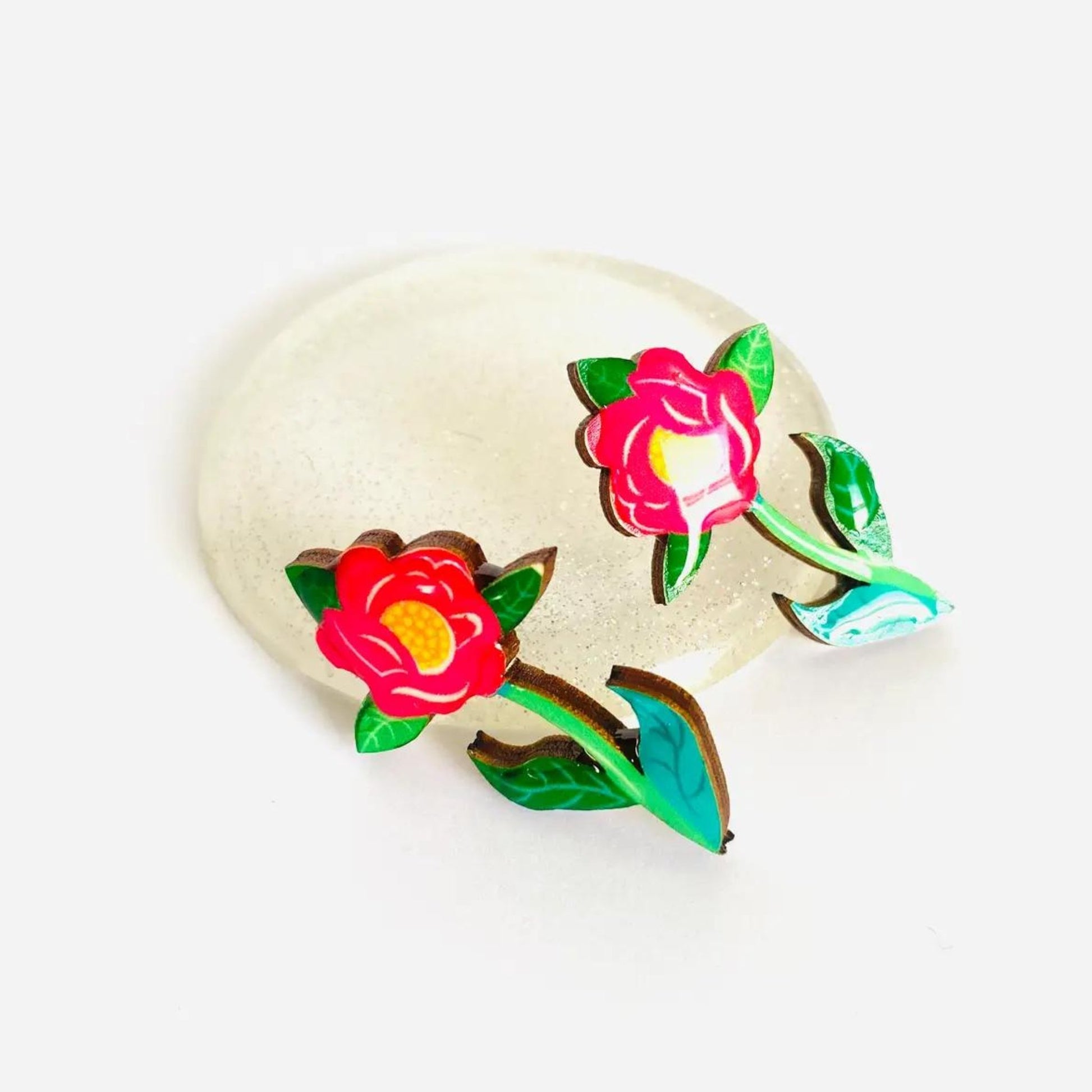 Flower Stem Earrings - The Little Jewellery Company