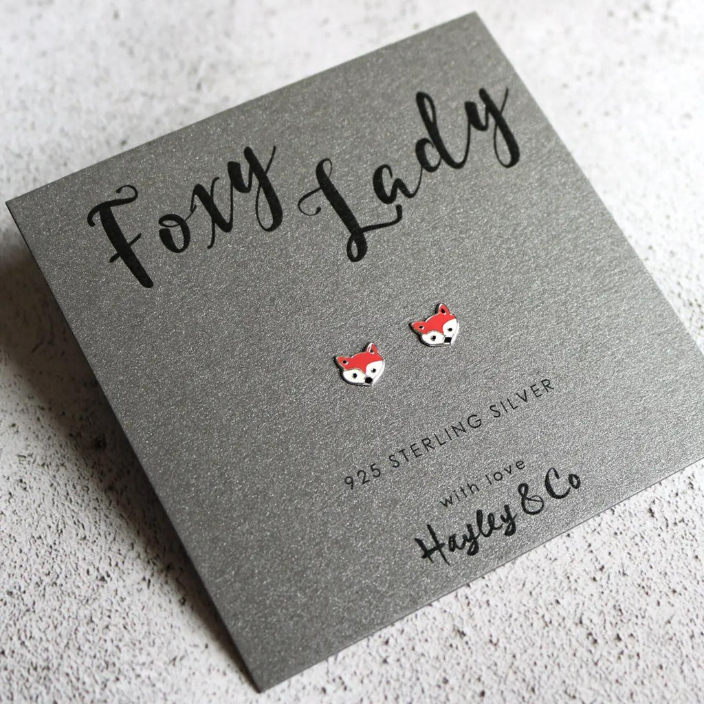 Foxy Lady Sterling Silver Earrings - The Little Jewellery Company