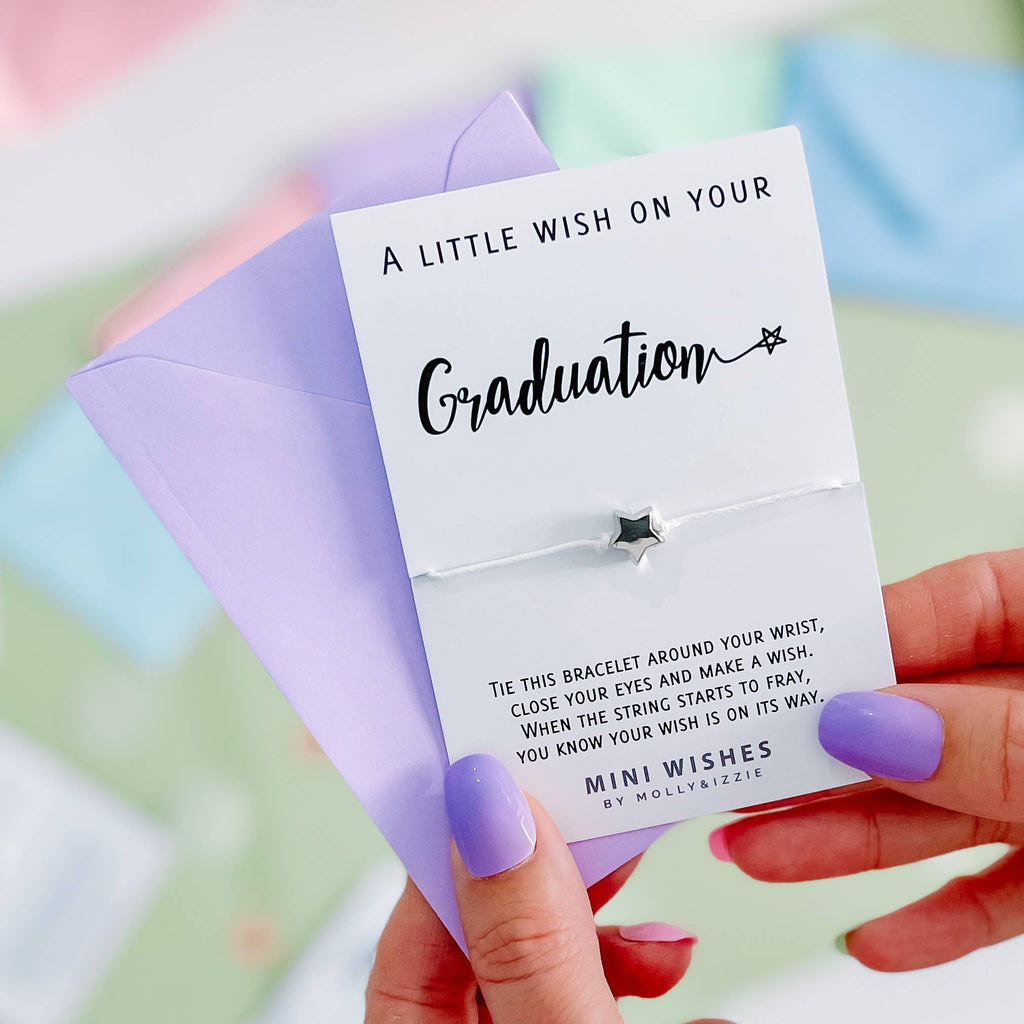 Graduation Mini Wish Bracelet - The Little Jewellery Company