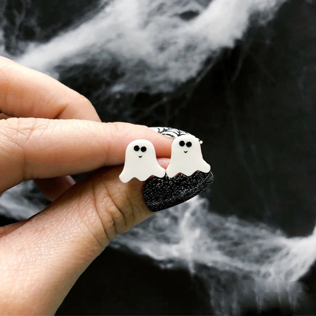 Halloween Ghost Stud Earrings - The Little Jewellery Company