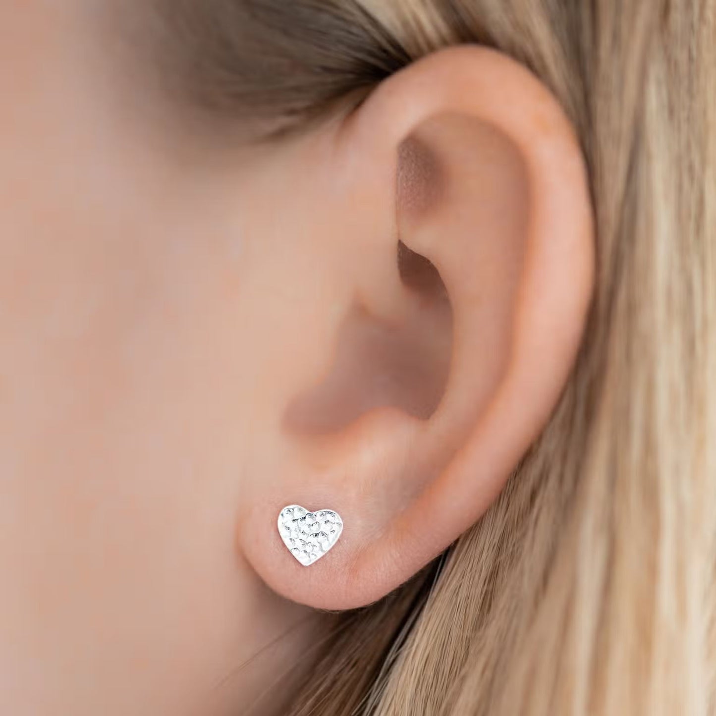 Heart Sterling Silver Earrings - The Little Jewellery Company