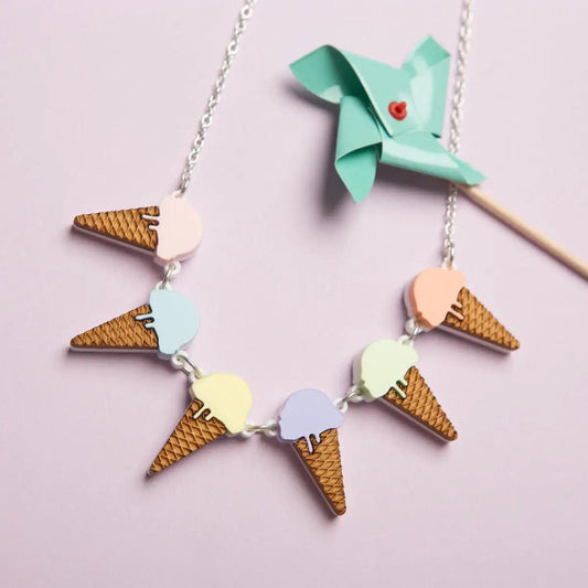 Ice Cream Bunting Necklace - The Little Jewellery Company