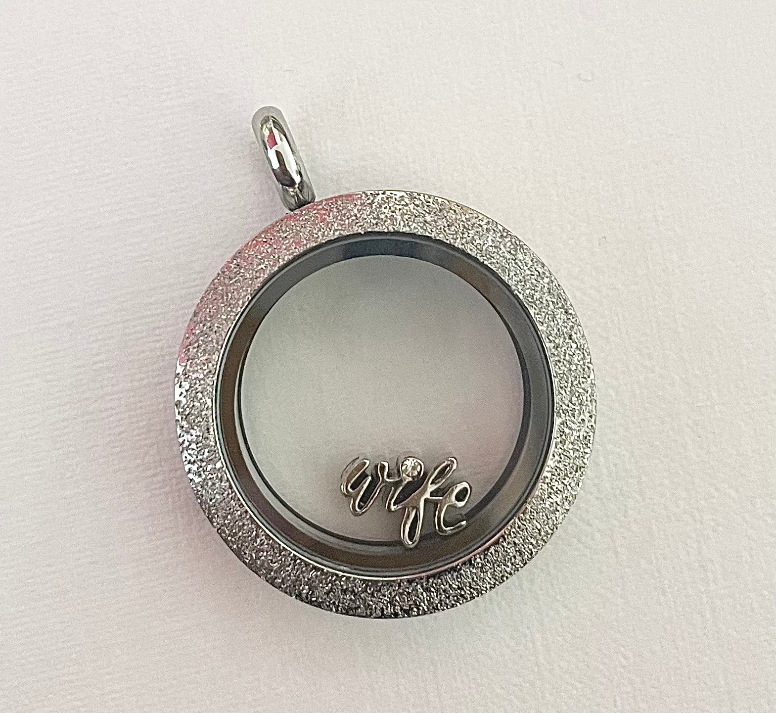 Wife with Crystal Memory Locket Charm