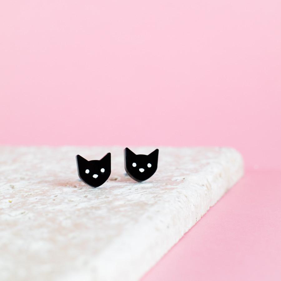 Kitty Cat Earrings - The Little Jewellery Company