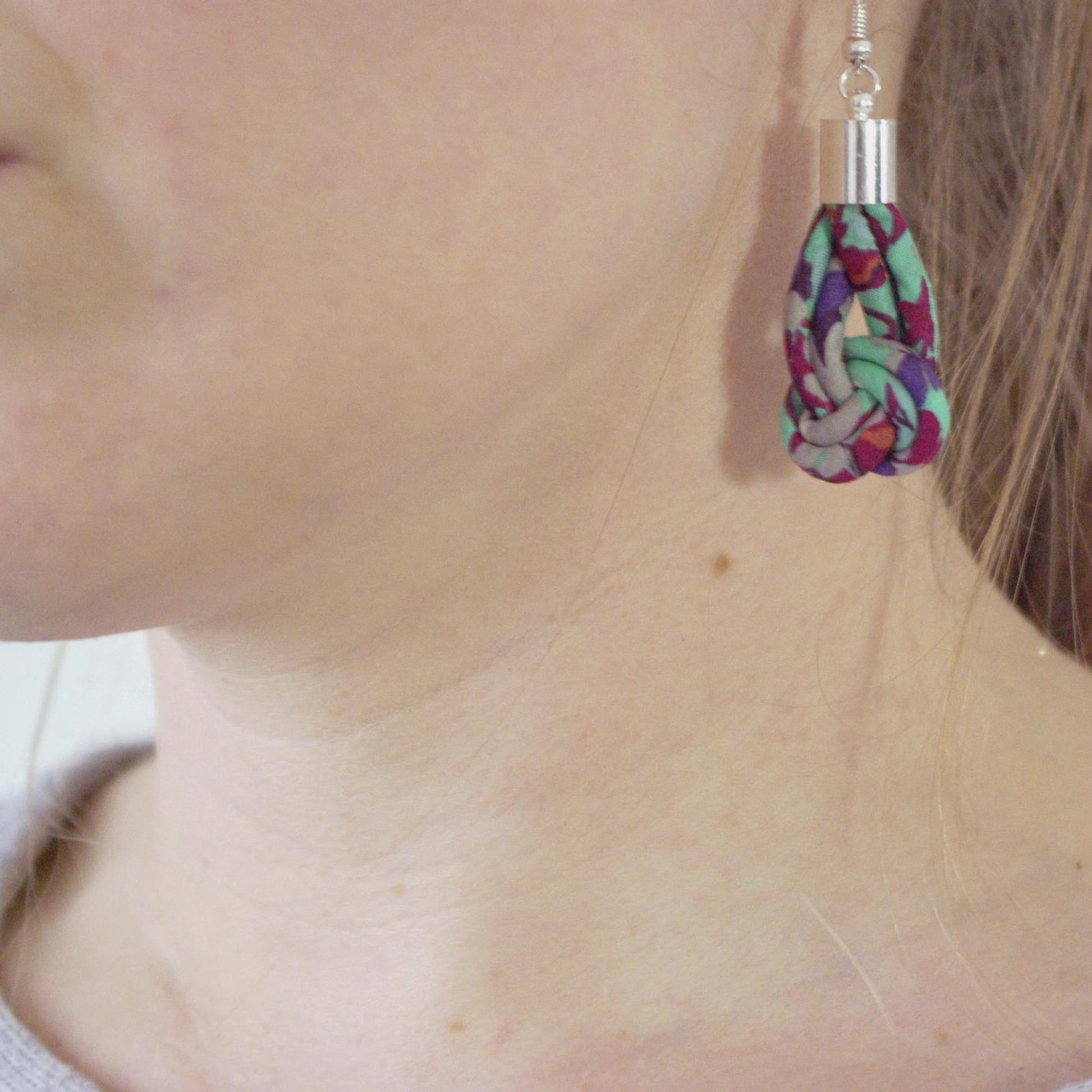 Knot Drop Earrings - Sarah - The Little Jewellery Company