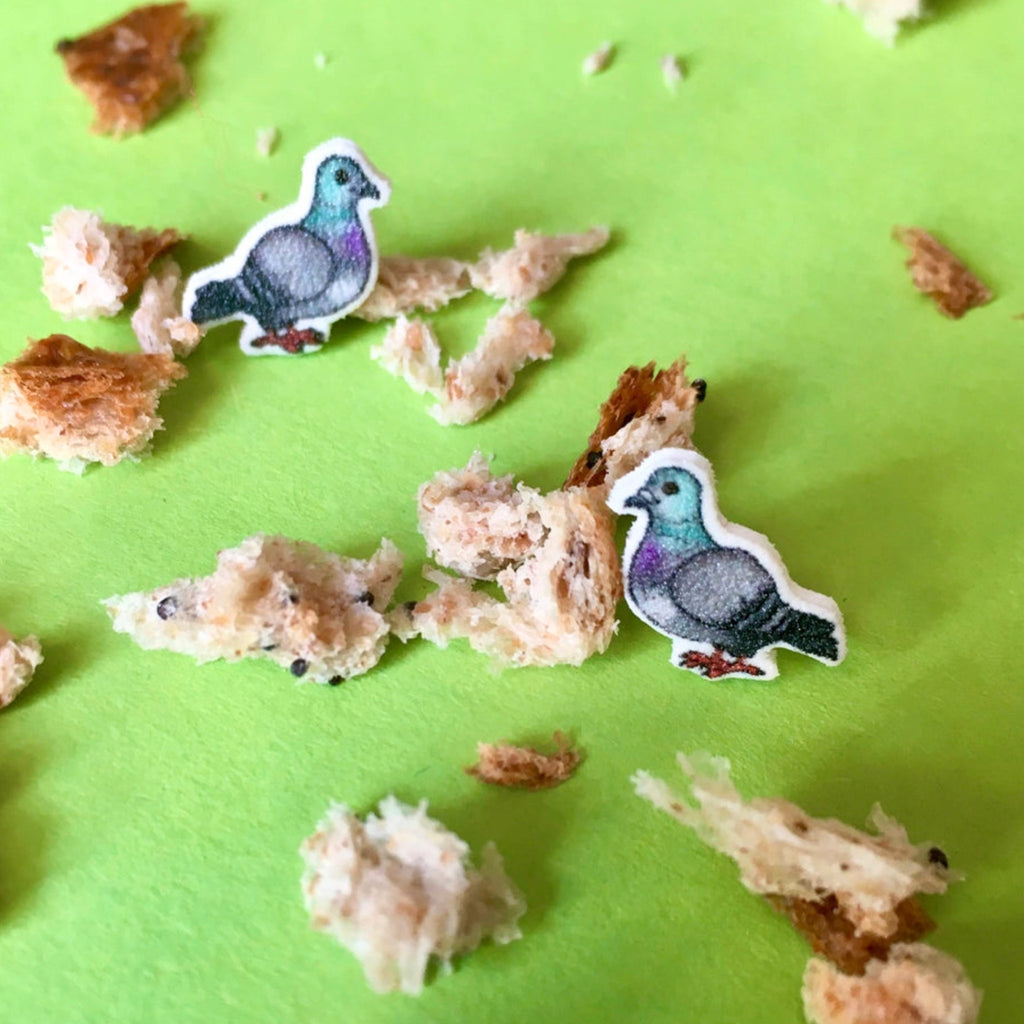 Little Pigeon Studs - The Little Jewellery Company