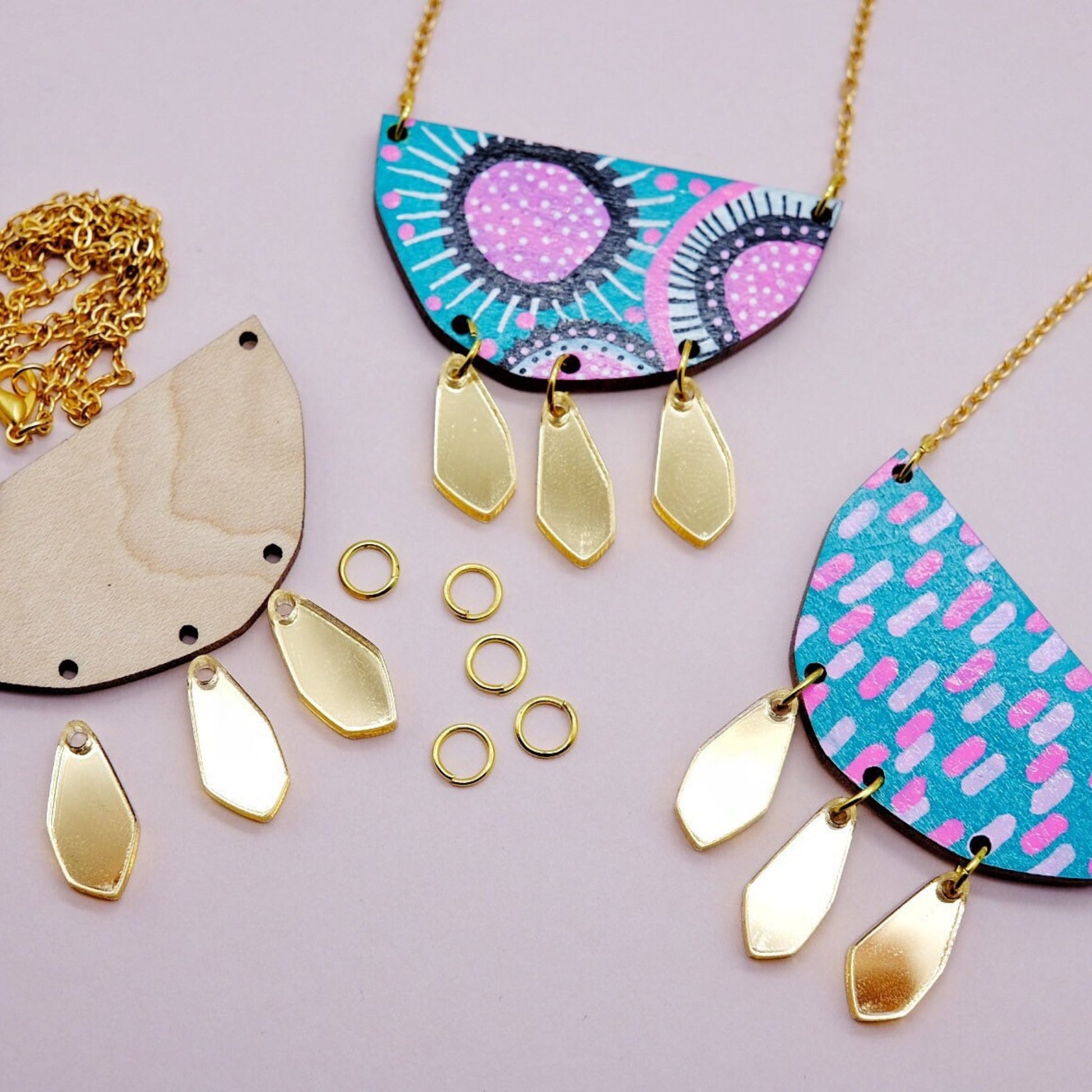 Make Your Own Necklace Kit (Dark) - The Little Jewellery Company