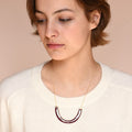 MANHATTAN necklace (garnet) - The Little Jewellery Company