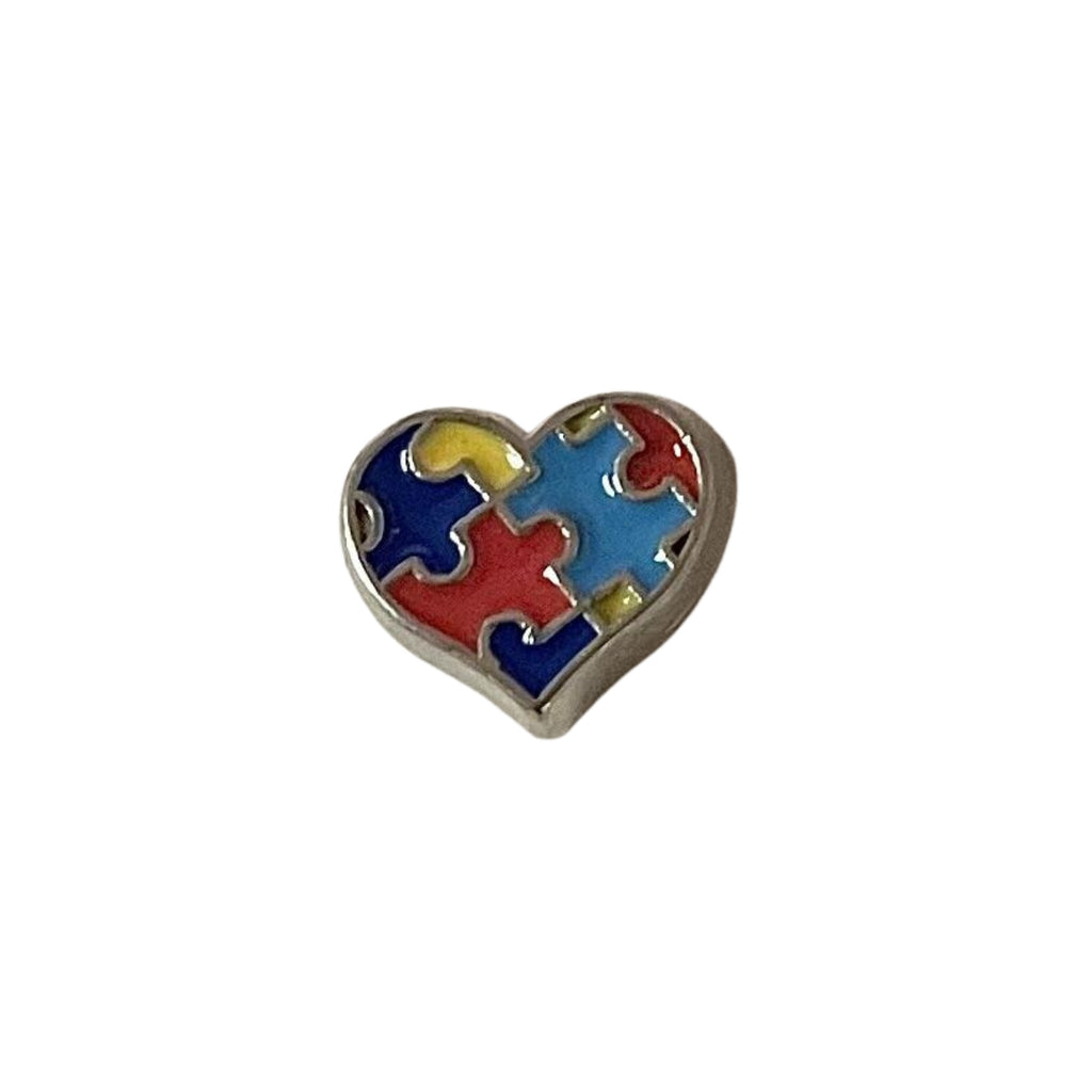 Memory Locket Charm - Autism Awareness - The Little Jewellery Company