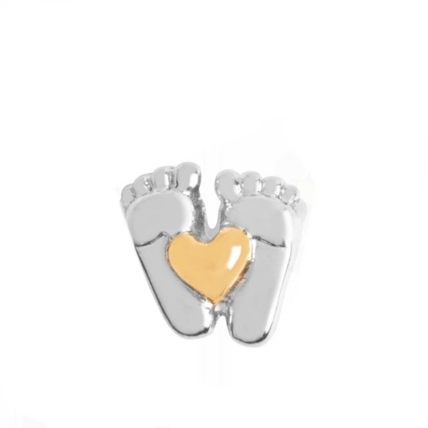 Memory Locket Charm - Baby feet - The Little Jewellery Company