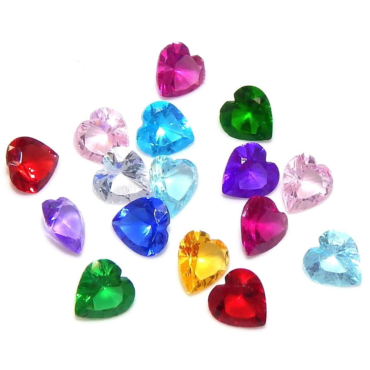Memory Locket Charm - Birthstone Crystal Heart (April - Diamond) - The Little Jewellery Company