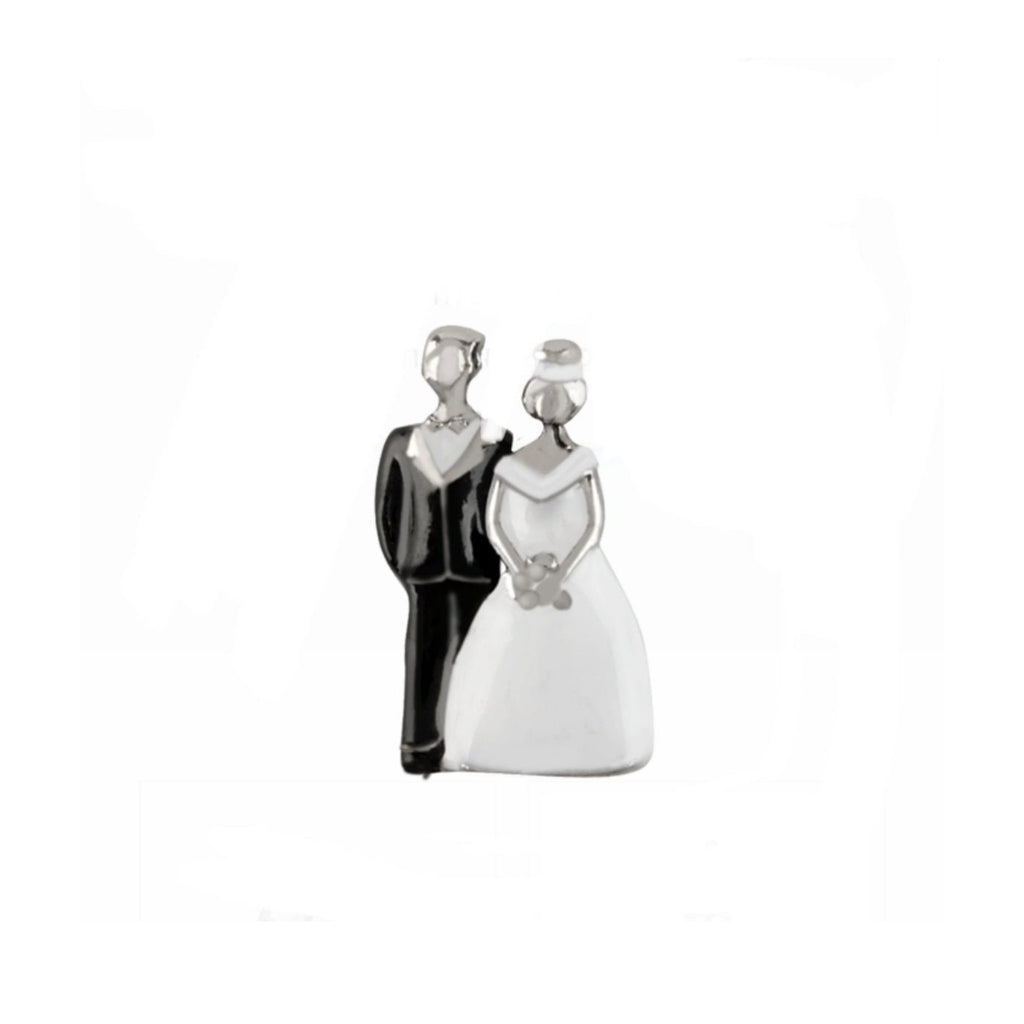 Memory Locket Charm - Bride and Groom (Enamel) - The Little Jewellery Company