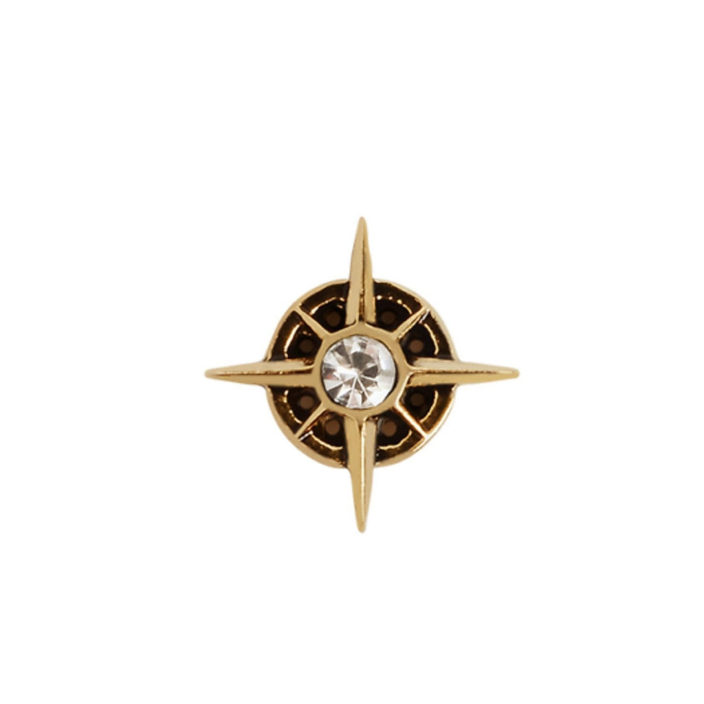 Memory Locket Charm - Compass (Gold) - The Little Jewellery Company