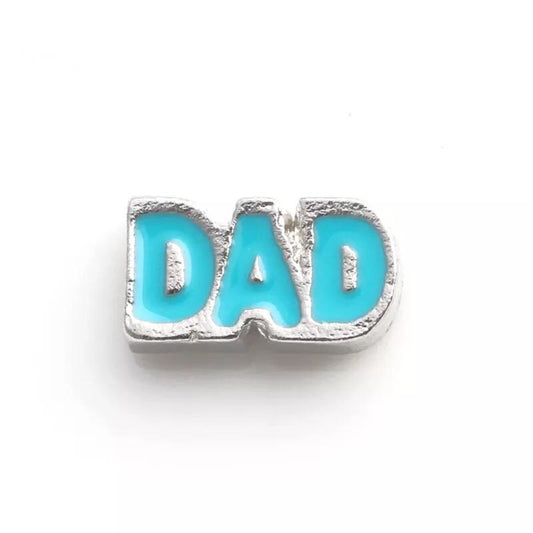 Memory Locket Charm - Dad (Blue) - Your Locket