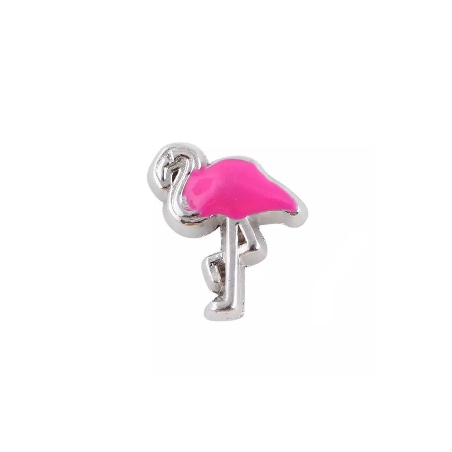 Memory Locket Charm - Flamingo - The Little Jewellery Company