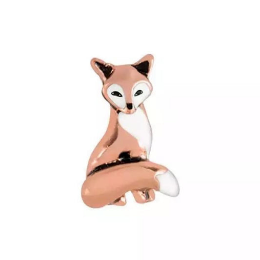 Memory Locket Charm - Fox (Rose Gold) - The Little Jewellery Company