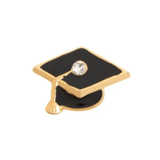 Memory Locket Charm - Graduation Cap With Crystal - The Little Jewellery Company