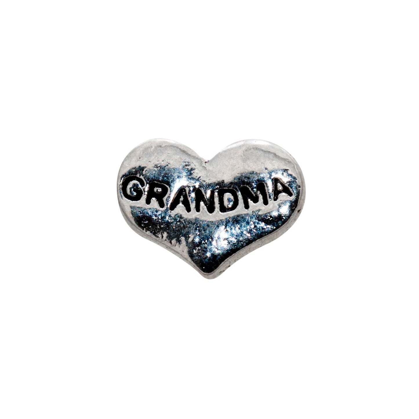 Memory Locket Charm - Grandma heart (silver/gold) - Your Locket