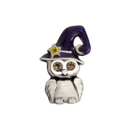 Memory Locket Charm - Halloween Owl - The Little Jewellery Company