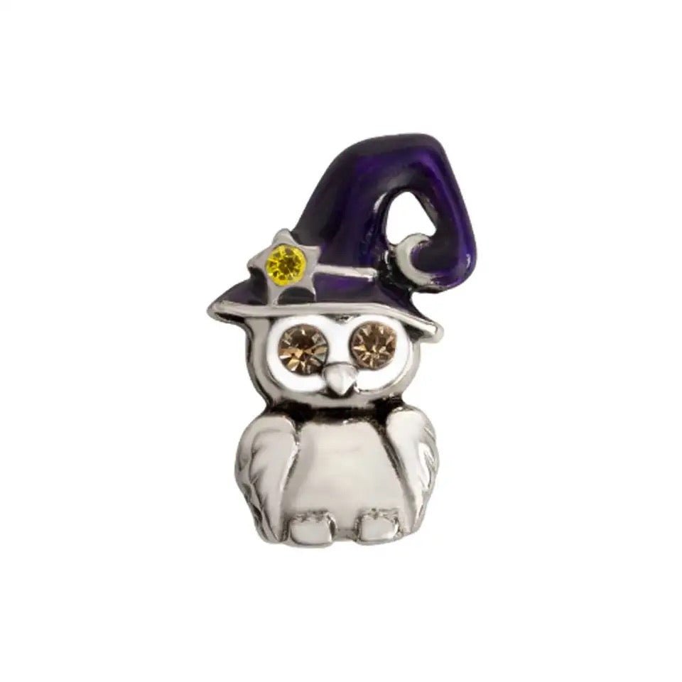 Memory Locket Charm - Halloween Owl