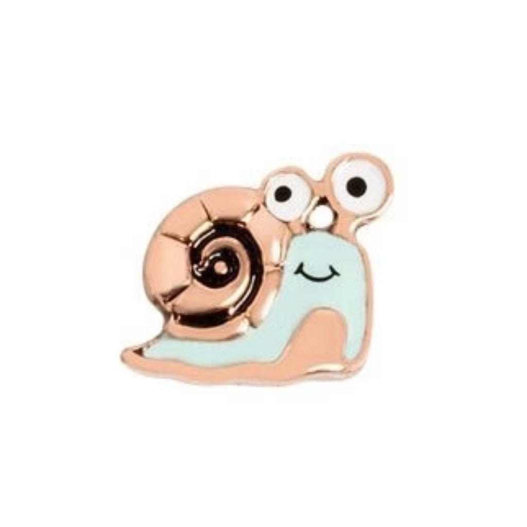 Memory Locket Charm - Happy Snail - The Little Jewellery Company