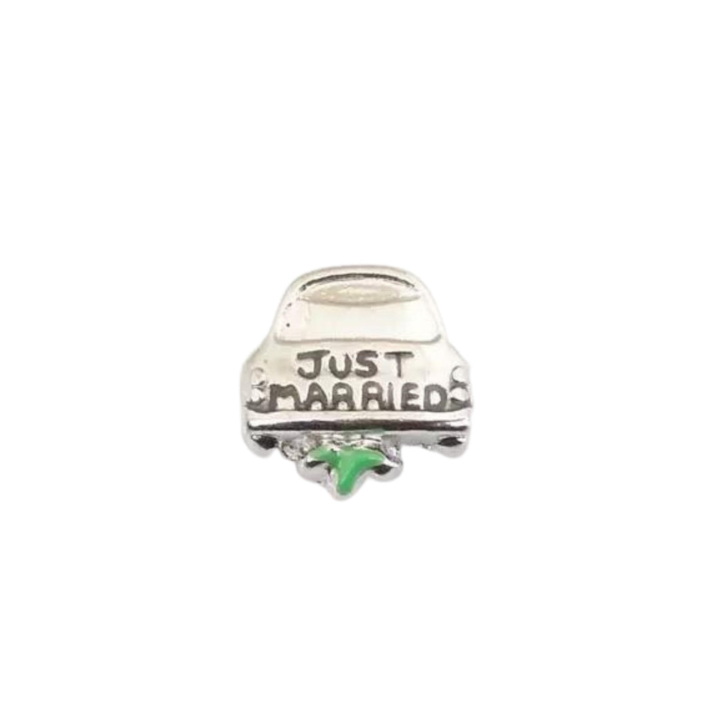 Memory Locket Charm - Just Married - The Little Jewellery Company