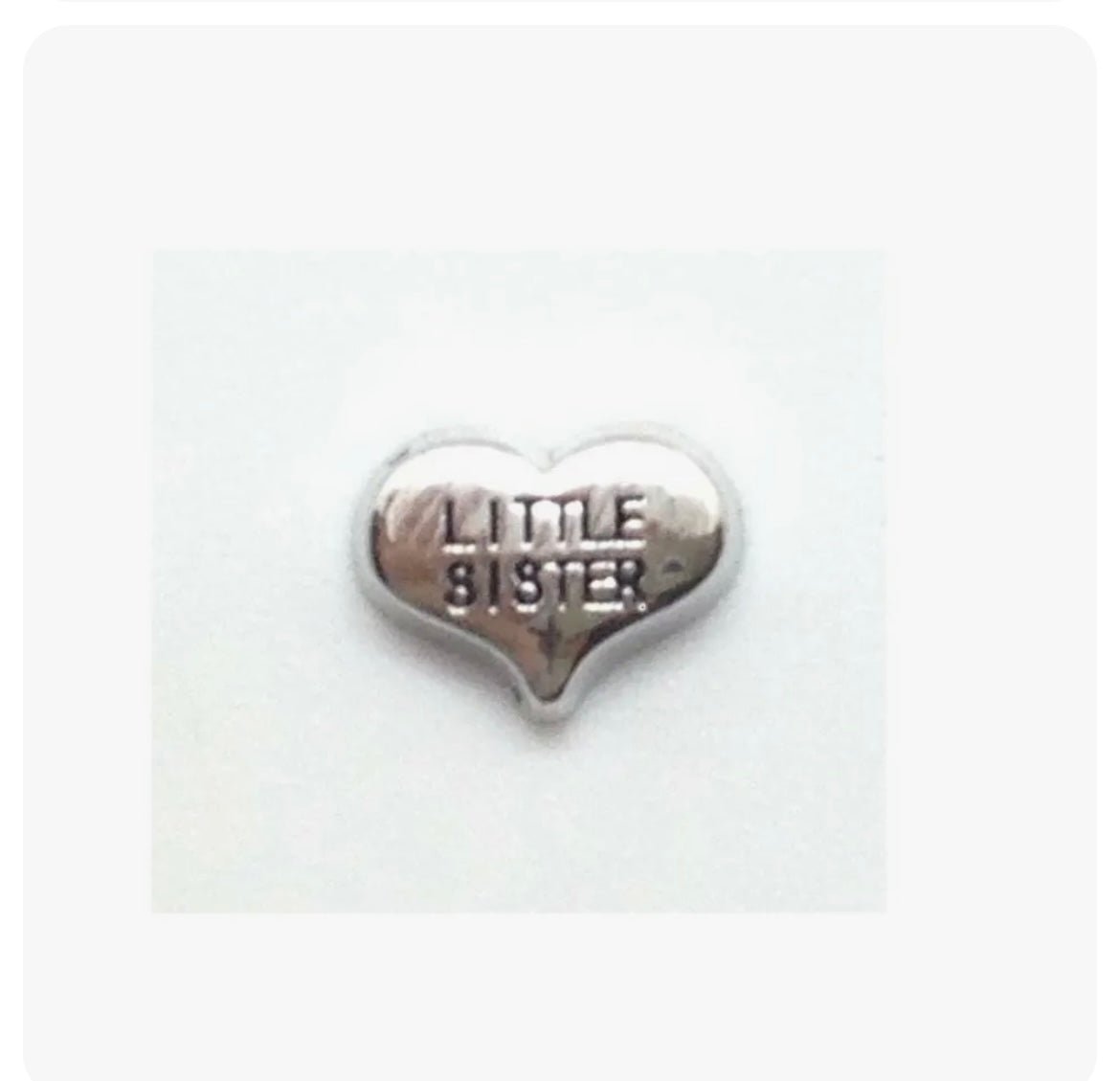 Memory Locket Charm - Little sister - The Little Jewellery Company